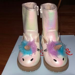 Cat & jack unicorn boots. Excellent con. toddler 8